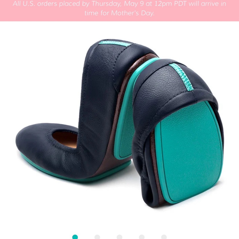 Tieks Navy Ballet Flat New 9